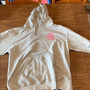 Anti Social Social Club Pink/Grey Hoodie